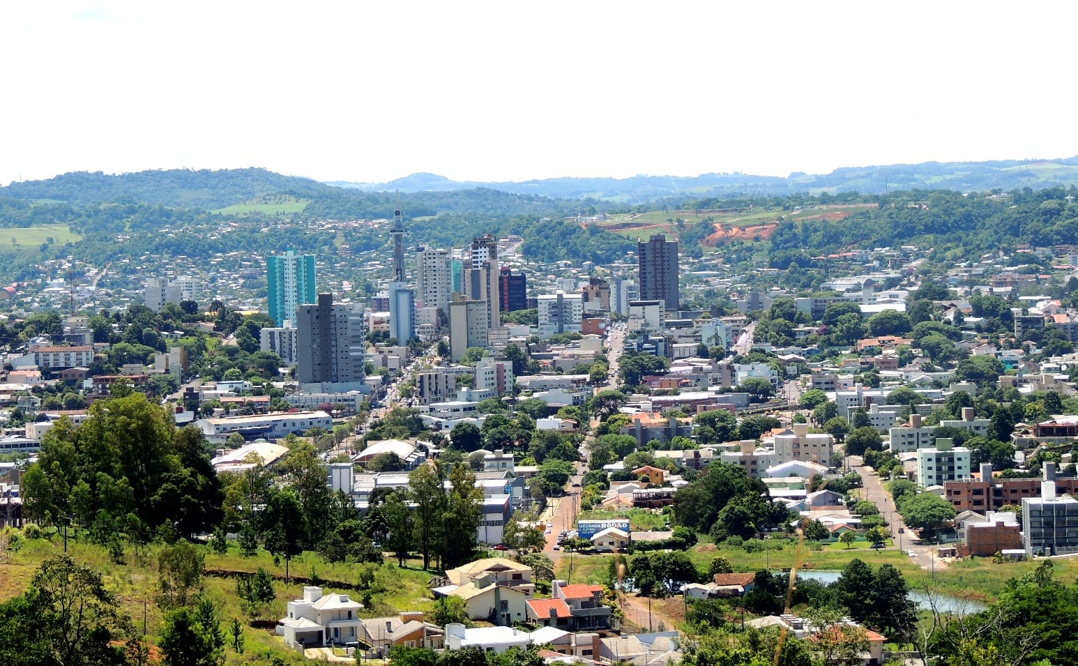 imagem de francisco beltrão vista de cima