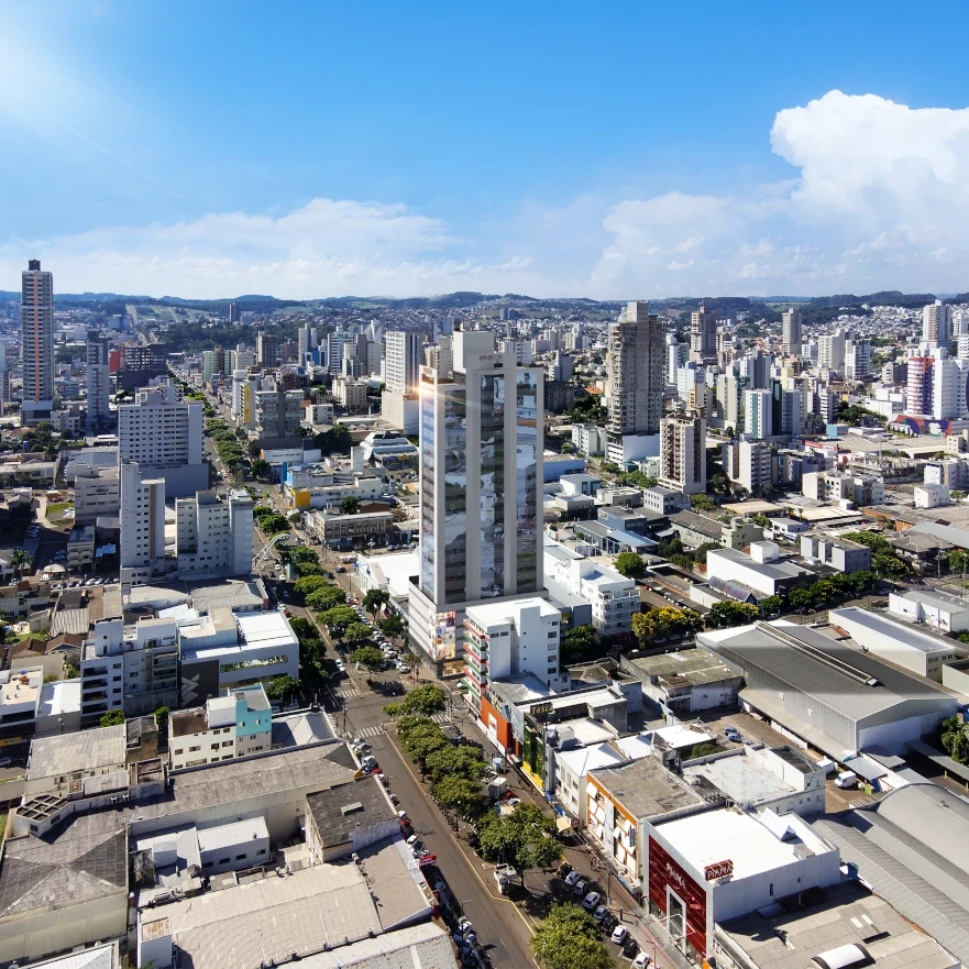 Sala Comercial para Alugar no Centro de Chapecó com 61m² e V